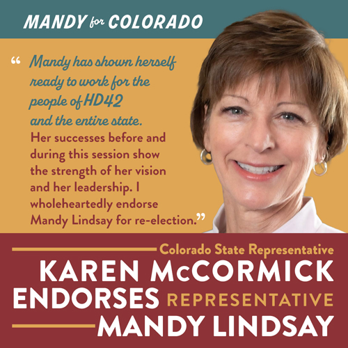 Karen McCormick Endorses Representative Mandy Lindsay