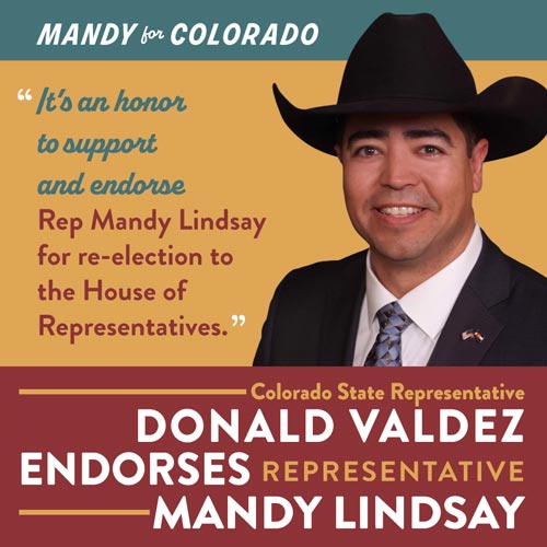 Donald Valdez Endorses Representative Mandy Lindsay