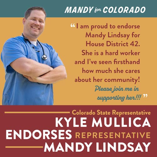 Colorado State Senator Kyle Mullica Endorses Representative Mandy Lindsay
